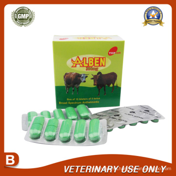 Veterinary Drugs of Albendazole Bolus 300mg